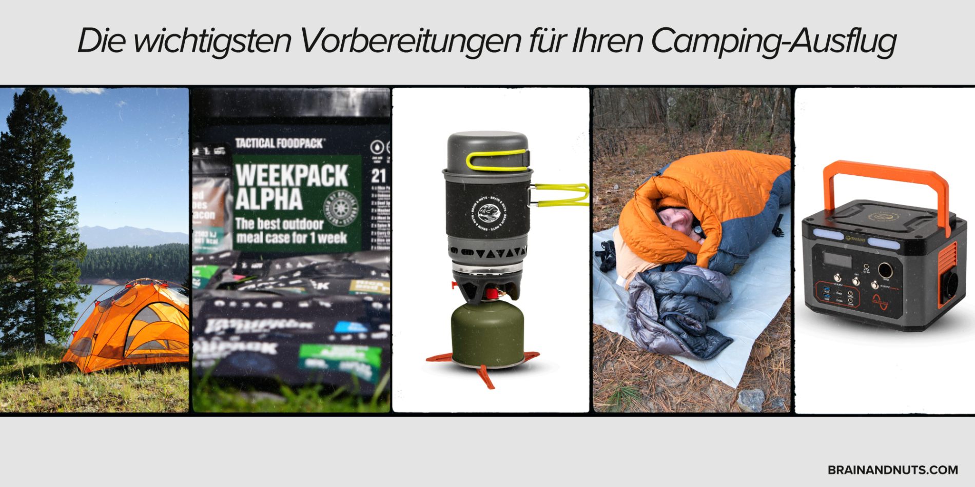 Checkliste für Camping-Ausflug