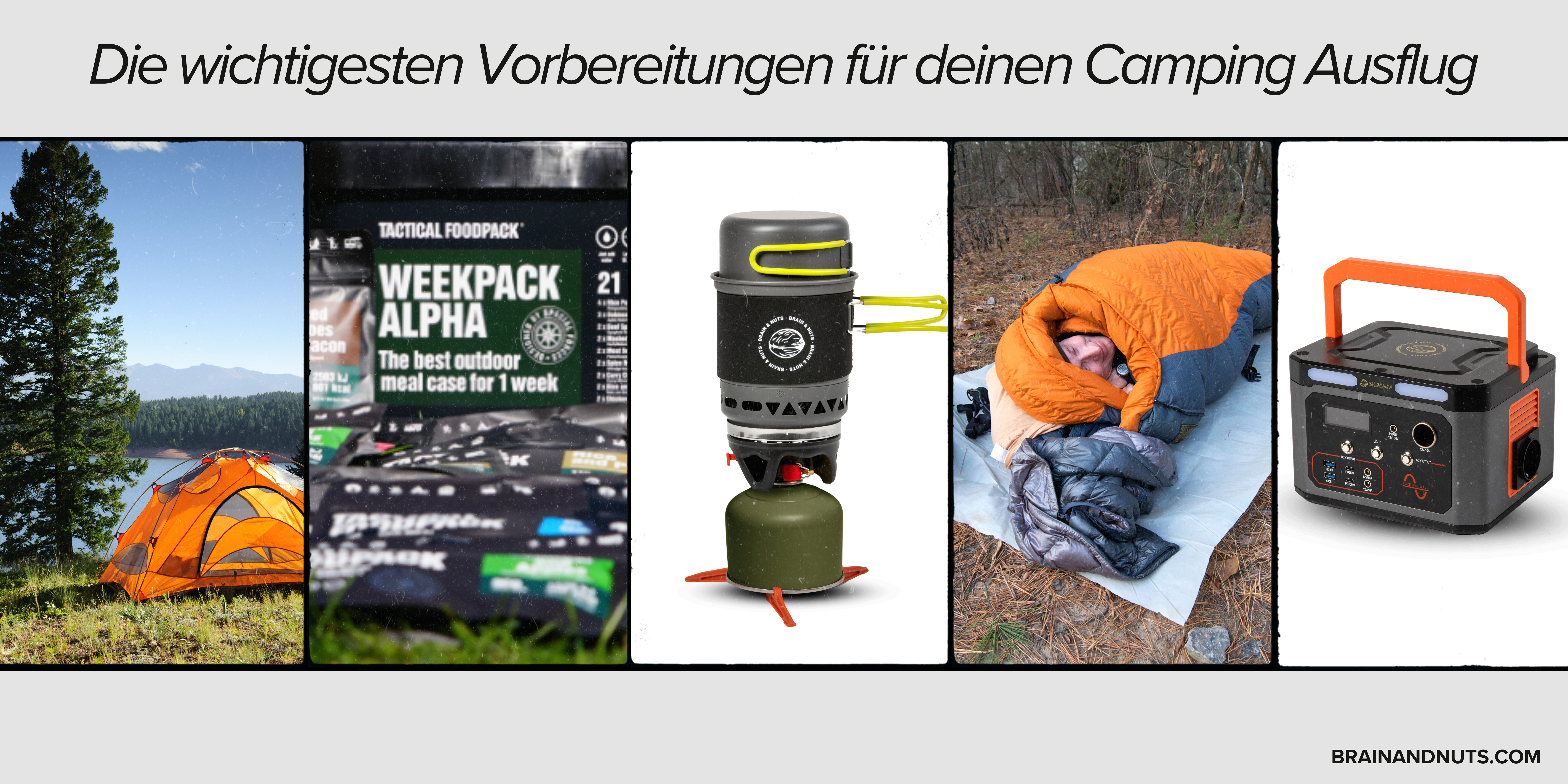 Camping-Checkliste: Was Sie unbedingt einpacken sollten